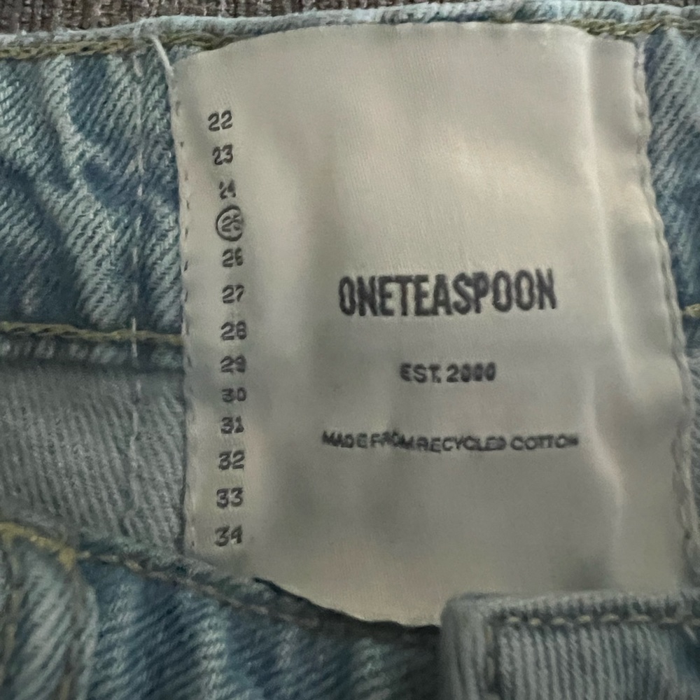 ONE TEASPOON - WOMENS HIGH WAISTED BANDITS SIZE 25 - BARELY USED - Picture 2 of 3